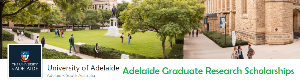Adelaide Graduate Research Scholarships in Australia 